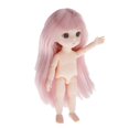 thumbnail image 3 of 13 articudo articudo móvil desnudo articuda cuerpo de muñeca con peluca de cabellero accesorio de piezas de bricoje 16cm Cabello con flequillo Yotijar BJD Doll Body, 3 of 10