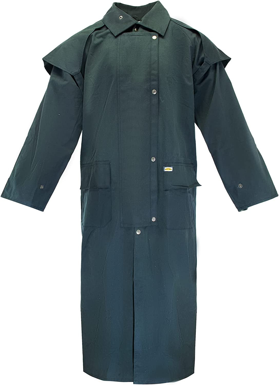 Unisex Western Oilskin Waterproof Duster Coat