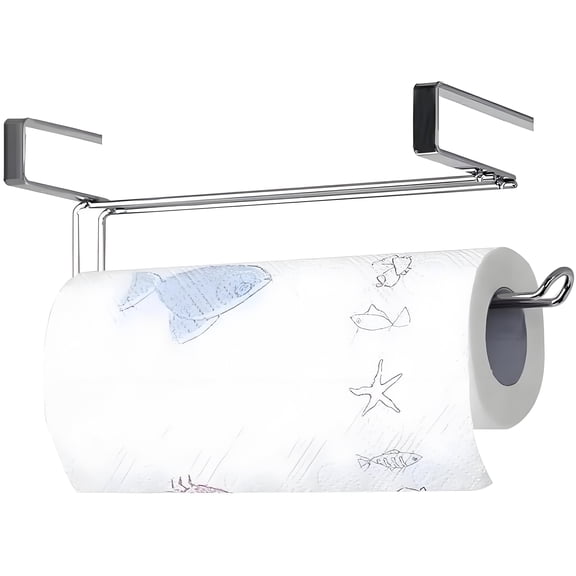 Stainless Steel Under Cabinet Space-Saving 10.55 in x 3.66 in x 3.74 in Paper Towel Holder