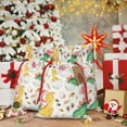 thumbnail image 6 of Cauagu Cute Baby Dinosaurs Pattern Christmas Gift Bag,Drawstring Xmas Gift Bags Holiday Gift Wrapping Gift Pouch with Tag Holiday Gift Bags Party Favor Bags,1PCS-Small, 6 of 9