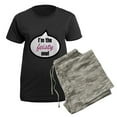 thumbnail image 5 of CafePress - 2 Im_The_Feisty Pajamas - Women's Short Sleeve Print T-Shirt and Pants Dark Cotton Pajama Set, 5 of 7