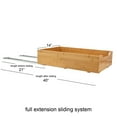 thumbnail image 3 of Household Essentials Glidez Bamboo and Steel Pull-Out/Slide-Out Storage Organizer for Under Cabinet Use - 1-Tier Design - Fits Standard Size Cabinet or Shelf, Natural, 3 of 10