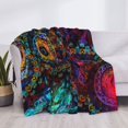 thumbnail image 3 of Balery Mandala Colorful Manta de Franela con Dibujo, Lujo Ultra Suave y Cálido, Antipelusa y Resistente a las Arrugas para Cama, Sofá, Camping -40"x30", 3 of 6