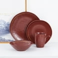 thumbnail image 2 of Stone + Lain Clara Porcelain Collection Dinnerware Set, 32-Piece Service for 8, Burgundy, 2 of 6