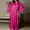 Hot Pink, variant on S LUKKC LUKKC Women's Satin Robe Sexy Silk Kimono Bathrobes with Lace Trim Comfy Long Sleeve Sleepwear Bridesmaid Wedding Party Long Nightgown, S-XL