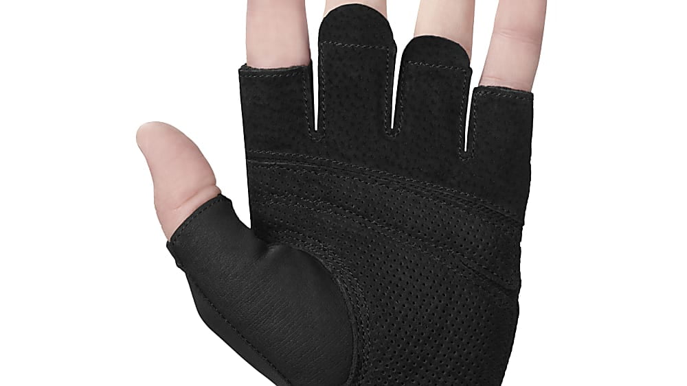 Harbinger Anti Slip Unisex Leather Black Weight Lifting Gloves, XL