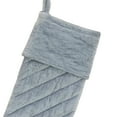 thumbnail image 4 of HGTV Home Collection by National Tree Company  Christmas Stocking, Silver,  Quilted,  Velvet, 19 Inch, 4 of 4