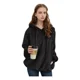 thumbnail image 1 of Sudadera De Felpa Holgada Con Capucha Y Cordón Para Mujer, 1 of 7