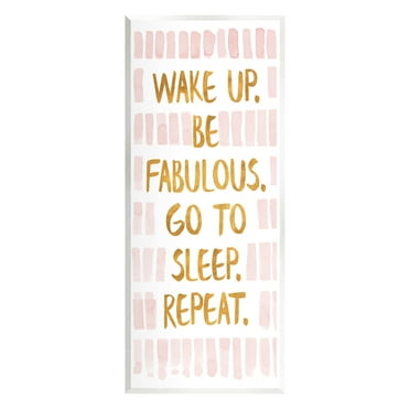 Stupell Industries Be Fabulous Glam Phrase Graphic Art Unframed Art Print Wall Art, Design by Sundance Group