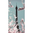 thumbnail image 3 of Telik, Tracey 14x24 Black Modern Framed Museum Art Print Titled - Spring Eiffel Pastel, 3 of 5