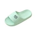 thumbnail image 2 of Lenago Bathroom Slippers for Women Quick Drying Non Slip Bath Slippers Shower Shoes Sandals with Drain Holes Bathroom House Shoes Beach Sandals, 2 of 5