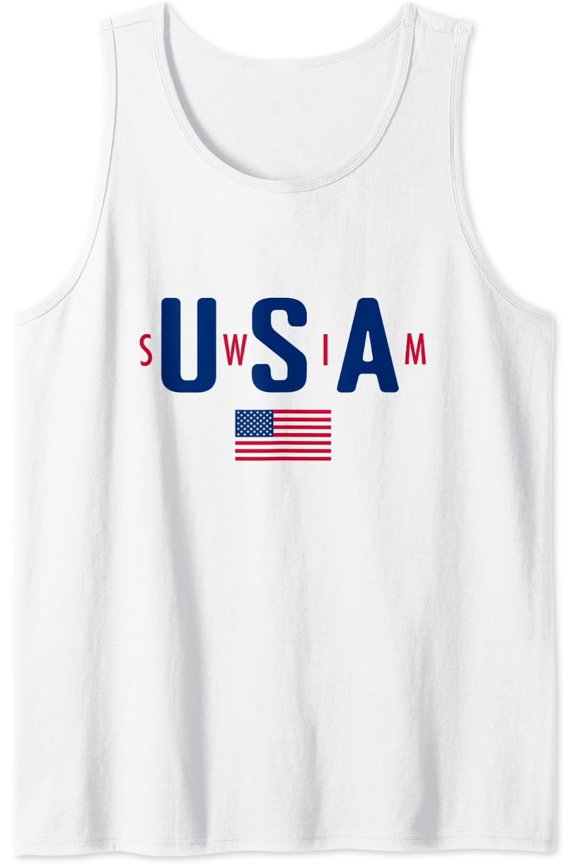 Usa Swim Shirt, Usa Summer Swimming 2024 Games Tank Top Size S-3XL