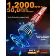 thumbnail image 3 of For Ford Focus 2008-2011 2X Combo 9008 H13 LED Headlights Bulbs High Low Beam, 3 of 9