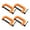 Orange-Four pieces, variant on Durablity 2 in G Clamp With Resistant Finish Secure Grip For DIY Projects Home Repair