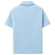 thumbnail image 5 of Camisa Elvqul de Hombre Manga Corta Azul sin Estampado con Solapa Casual, 5 of 8