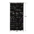 thumbnail image 5 of Math Equations Geometric Shapes Black Pattern Shower Curtain 36"x72" ,Bathroom Decorative Shower Curtains Set with 12 Hooks,Modern Waterproof Washable Shower Curtain, 5 of 6
