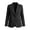 Black A, variant on Blazers for Women Long Sleeve Lapel Button Blazer Trendy Business Casual Work Jacket