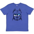 thumbnail image 3 of Inktastic Pitbull Sketch Portrait with Sunglasses Youth T-Shirt, 3 of 5