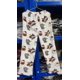 thumbnail image 1 of Pijamas de franela de gato KT con dibujos de Halloween para mujer, pantalones de grafiti informales cálidos de terciopelo para otoño e invierno, para el hogar, 1 of 1