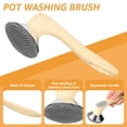 thumbnail image 6 of Thren Cast Iron Scrubber,Stainless Steel Skillet Cleaner,Scrub Dishwand,with Handle,for Kitchen Cleaning Frying Pans Skillets Woks, 6 of 11
