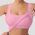 thumbnail image 2 of vigerkar U-Back Workout Tank Tops for Women with Built in Bra, Pads Racerback Sleeveless Gym Athletic Yoga Tops (Pink, S), 2 of 4