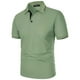 thumbnail image 4 of pstuiky Camisas casuales de manga corta para hombre, Camisa de manga corta con cuello vuelto, versátil, de color liso y estilo informal para hombre camisas casuales para hombre l, 4 of 5