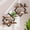2pcs Double Layer Wall Floating Shelf, variant on 2/4pcs Double Layer Geometric Diamond Wall Floating Shelf, Industrial Hanging Metal Wire Wooden Display Stand, Simple Artistic Style, Suitable for Living Room Kitchen