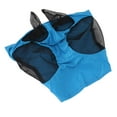 thumbnail image 3 of Horse Mesh Fly Mask Breathable Elastic Horse Face Mask with Ears Protection Riding Equestrian Equipment Blue, 3 of 5
