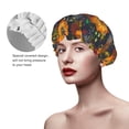 thumbnail image 2 of KLL Sunflowers Pattern Shower Cap & Bath Cap for Women,Reversible Oversized Waterproof Shower Caps for all Hair Lengths,Elastic Reusable Bathing Hair Cap, 2 of 6