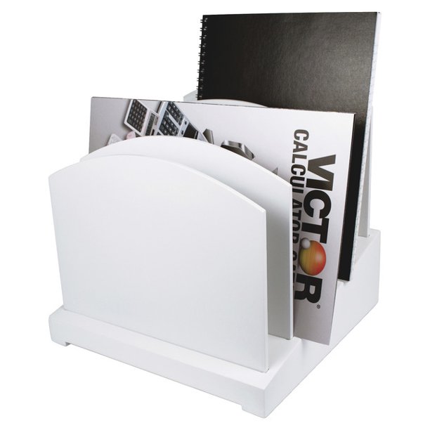 Victor Midnight Black Collection Incline File Sorter, 6 Dividers, 91/2