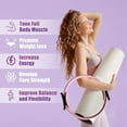 thumbnail image 4 of BKER Flexible Ring Fitness 14" Yoga Rings With Padded Handles For Toning Arms Thighs/Legs & Core，Home Exercise Sports, 4 of 6