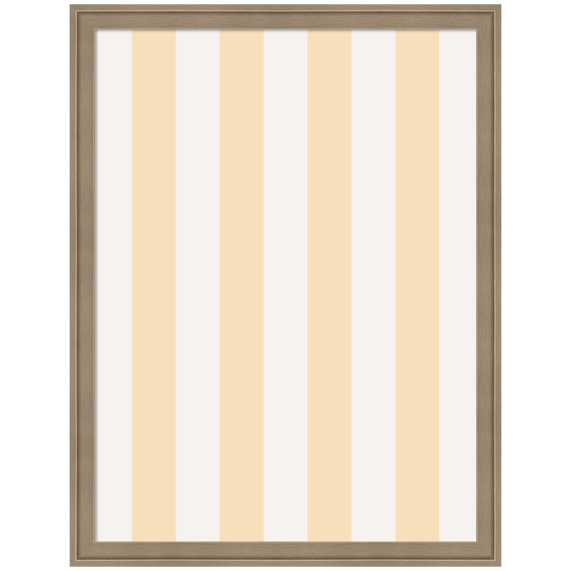 Kate and Laurel Framed Fabric Pinboard 20 x 26,  Printed Linen Classic Bulletin Board for Use as a Vision Board or Wall Organization, Florence Light Brown Frame