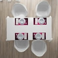 thumbnail image 4 of Ambesonne Geometric Place Mats Set of 4, Rectangular Forms, Standard Size, Maroon Fuchsia, 4 of 4