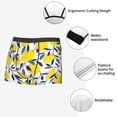 thumbnail image 3 of Pofeuu Tropical Lemon Print Men’s Boxer Briefs, Moisture-Wicking Underwear, Regular,Trunk-Medium, 3 of 5