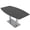 Asian Night w/Silver Base no Electric, variant on 3X5 Boat Shaped Conference Table With Metal Base And Electrical Module