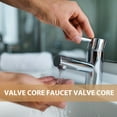 thumbnail image 2 of FUTUREORYY 2Pcs Sturdy Copper Faucet Core Cartridge for Bathroom Kitchen Hot Cold Water Use, 2 of 7