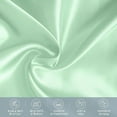 thumbnail image 5 of Elegant Comfort 6-PACK Cooling Viscose Satin Pillowcase Set with Hidden Zipper closure, Silky Smooth for Hair and Skin Care-Beautiful Gift Box-6-Piece Satin Pillowcase Set, Standard/Queen, Mint Green, 5 of 7