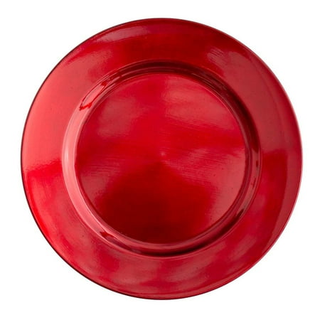 

Richland Plain Charger Plate 13\ Red Set of 48