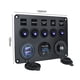 thumbnail image 5 of Voltímetro de interruptor de 5 bandas, panel de interruptor de palanca de 12 V para RV, camión, barco (azul) Ehuebsd Accesorios para autos y motos, 5 of 9