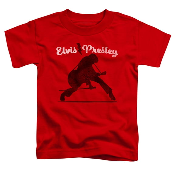 Elvis Presley Overprint Toddler T-Shirt Red