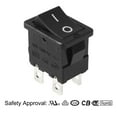 thumbnail image 2 of 10Pcs AC 12A/125V 10A/250V DPST 4P 2 Posición I/O Interruptor de palanca de barco listado por UL, 2 of 5