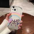 thumbnail image 3 of Funda divertida Pusheens Cat 3D Wave para iPhone 15 14 13 12 11 Pro Max Mini X XR XSMAX 8 7 6S Plus funda de silicona suave, 3 of 5