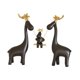 thumbnail image 2 of Figuras de la familia de los ciervos, figuras de alce navideño, estatuas de alce de resina para decoración de escritorio, esculturas de animales para, 2 of 9
