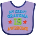 thumbnail image 3 of Inktastic My Great Grandma is Awesome Boys or Girls Baby Bib, 3 of 4