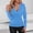 *Blue, variant on Women's Long Sleeve Sequin Velvet Blouse,V Neck Sparkly Tops ,Shiny Casual Shirts Purple,Womens Plus XXL