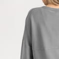 thumbnail image 4 of Women's Gameday Couture Gray Army Black Knights Oversized Pure Motion Corded Sweatshirt, 4 of 4
