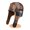 Coffee, variant on Trapper Hat Corduroy Plaid Earflaps Cap with Chin Strap Winter Hunting Cap Warm Lining Hat for Women Men