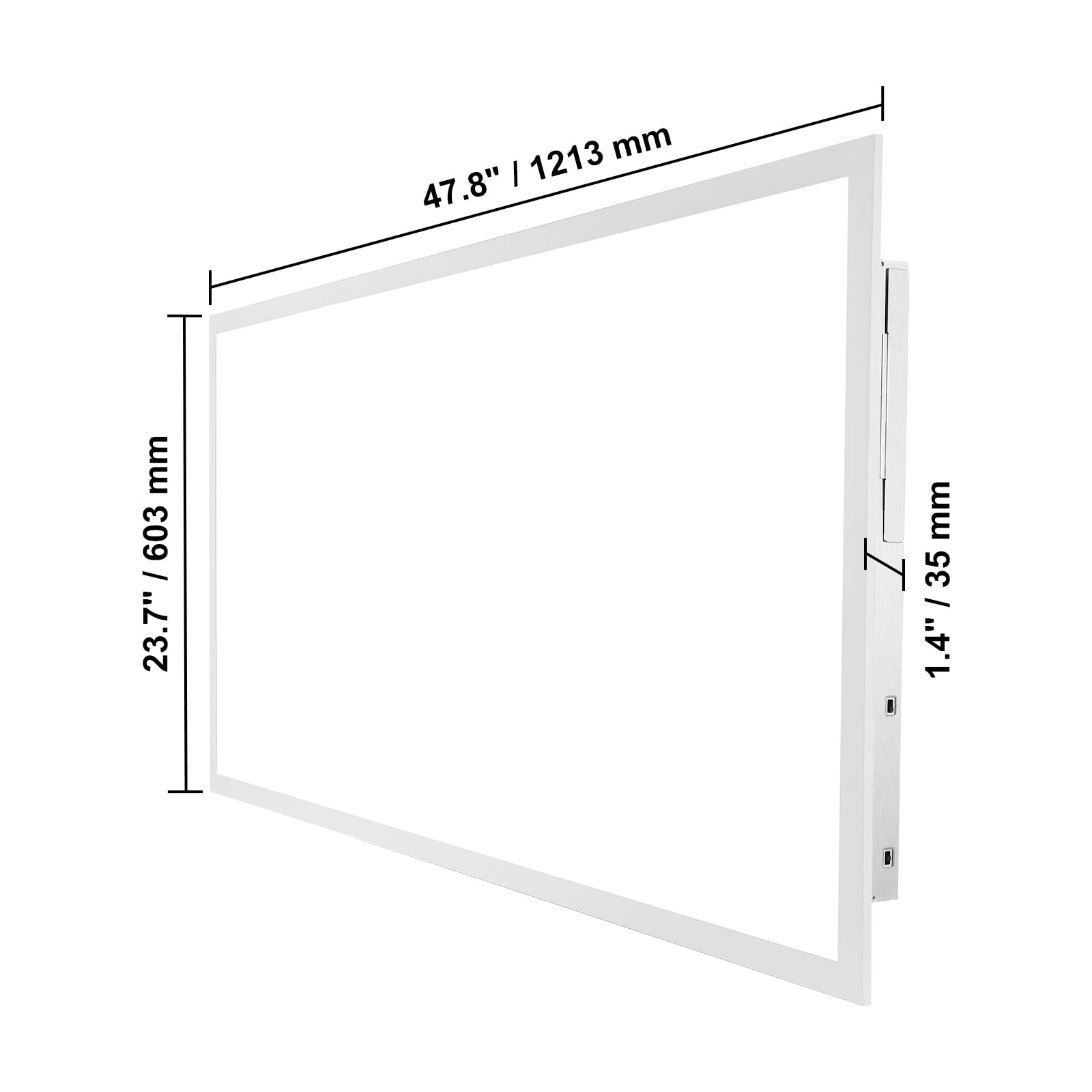 KFFKFF 2x4ft LED Panel Light 6000LM 50W LED Ceiling Light 3500K/4000K/5000K