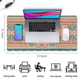 thumbnail image 5 of Long Mouse Pads for Desk,Multicolor Geometric Boho Pattern Desk Mats on Top Of Desks, Desk Mouse Pad Extra Large with 3mm Non-Slip Base and Stitched Edge for Gaming,Office,Work,Home 31.5"x15.7", 5 of 6