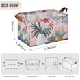 thumbnail image 7 of Yayeee Foldable Storage Basket for Shelves with Handles Set of 2 Waterproof Cloth Bins, Flowers and Leaves, 7 of 7